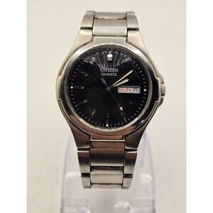 Citizen BK3560-61E Men's Black Dial Silver-Tone Bracelet Stainless Steel Watch